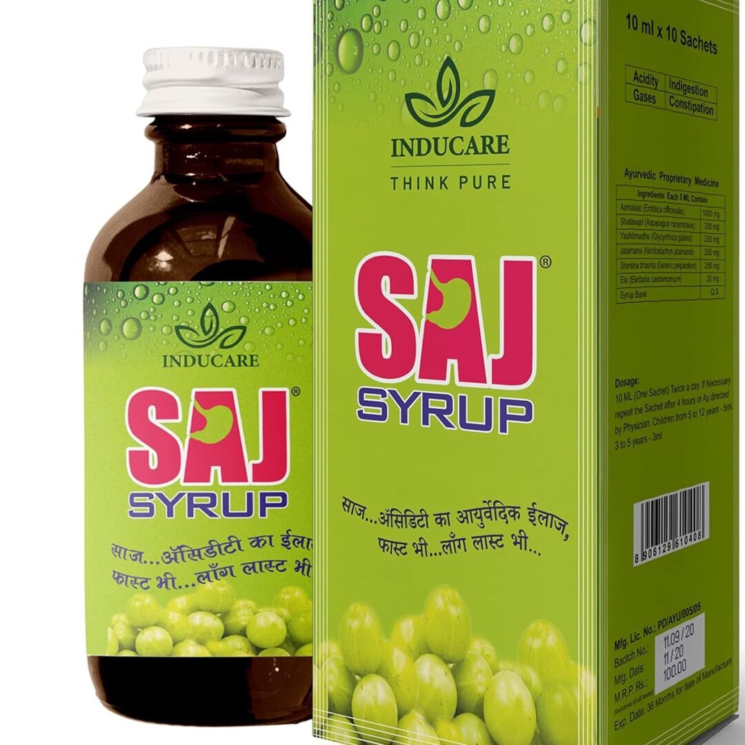 SAJ Syrup –for Acidity, Gas & Indigestion Relief