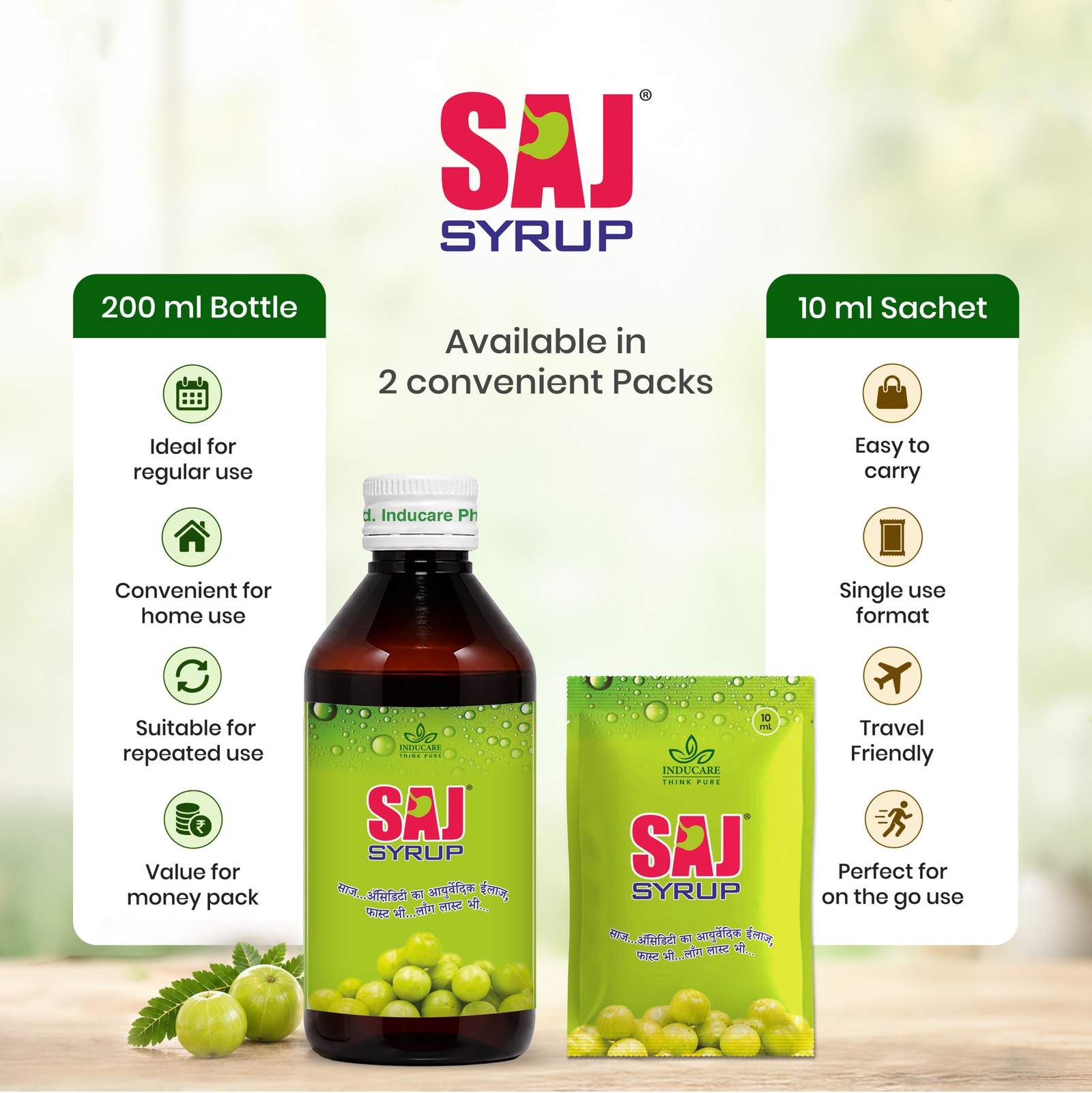 Acidity, Gas, Indigestion & Constipation Relief : SAJ Syrup - Image 2